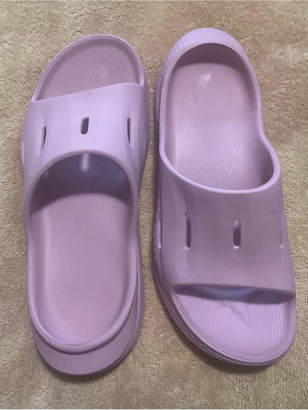 Hoka Women's Light Lavender Slip-On Slide Sandals